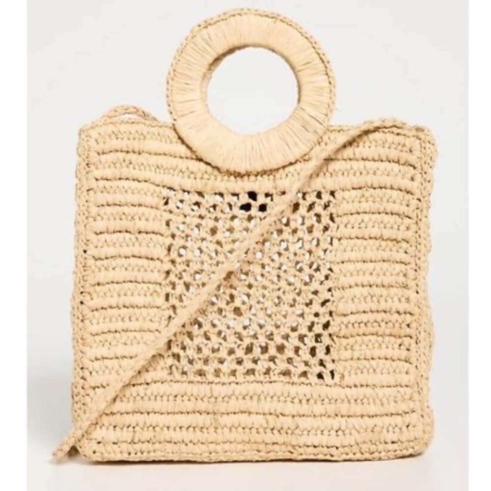 Hat Attack Cassis Handheld Bag Natural Straw